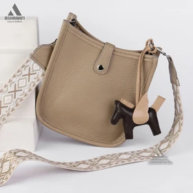 کیف دوشی هرمس Hermes Shoulder Bag A02 (نسکافه‌ای)