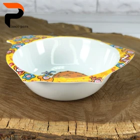 کاسه کودک گرد جوجه ملامین یزد گل