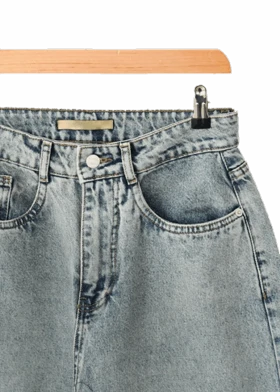 شلوار شرت بگ آبی کدر