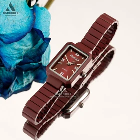 ساعت زنانه مستطیلی Fencci 880 (قرمز)