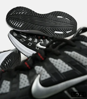کفش کتانی مردانه و زنانه مشکی طوسی نایک NIKE P-6000