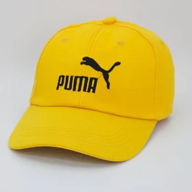 کلاه آفتابی زنانه و مردانه و نوجوانان پوما Puma نخ کتان قابل تنظیم سایز کد 50550 (زرد)