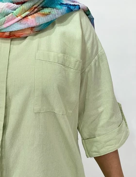 شومیز پشت دکمه ارغوان کد : sh1014
