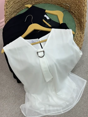 تاپ حریر آستردرار ( دارای ایراد جزئی )