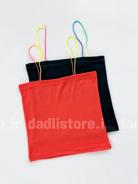 کراپ تاپ کبریتی بند مینیمال رنگین کمان