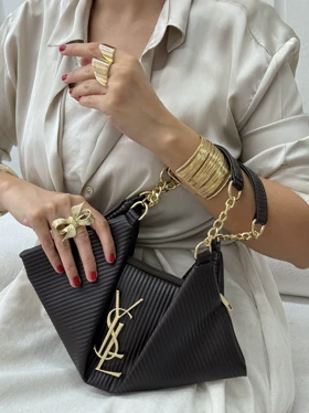 کیف مجلسی آگودا (قهوه ای تیره)