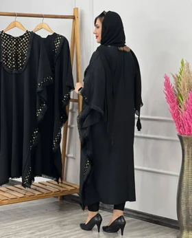 مانتو عبایی مدل گندم