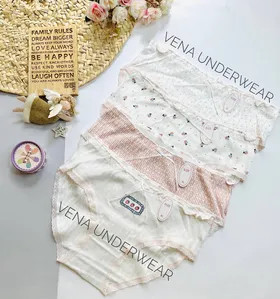 شورت کبریتی نخی طرح فانتزی (وارداتی)