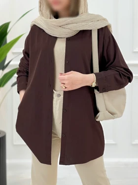 شومیز بیتا - شکلاتی