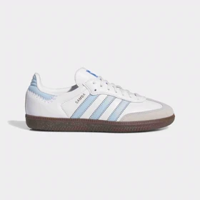 کفش کتانی سامبا سفید آبی samba adidas کد 275951