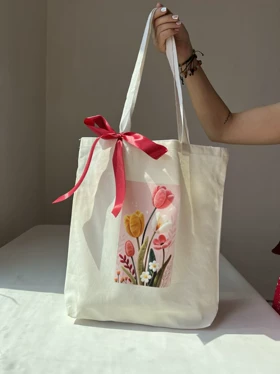 تت بگ (ساک پارچه ای) گل