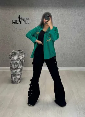 شومیز رخ کتان نخ : 8739