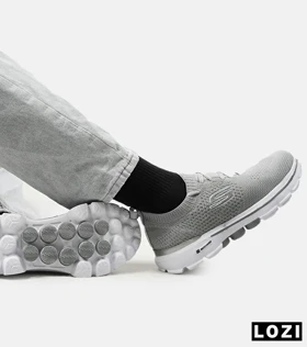 کفش کتانی بزرگ پا طوسی اسکیچرز SKECHERS