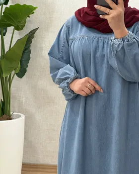 B794- پیراهن جین سها