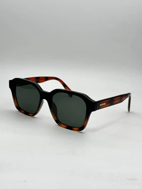 عینک آفتابی جدیدزنانه ومردانه موسکات SQUARE دسته سیم پلاریزه وUV400مدل SG-f004 (مشکی پلنگی)