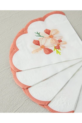 دستمال مهمانی 20 عددی English Home مدل Retro Bouquet - سفید