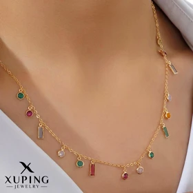 گردنبند آویزدار مولتی‌کالر ژوپینگ
