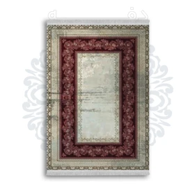 *جدید* فرشینه از جنس پارچه شانل مخمل ترک طرح فانتزی برند دفه کد 1725