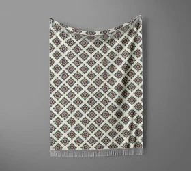 شال مبل ریش دار sofa shawl 103