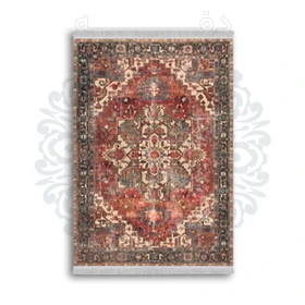 *جدید* فرشینه از جنس پارچه شانل مخمل ترک طرح فانتزی برند دفه کد 1658