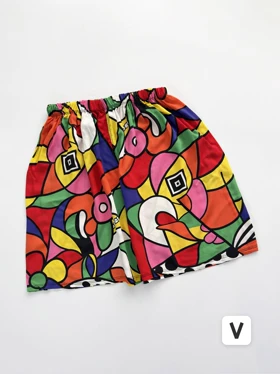 شورتک راحتی نخی طرحدار