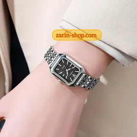 ساعت استیل مستطیلی زنانه شرکتی