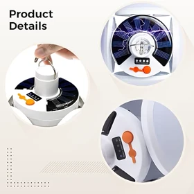 چراغ اضطراری شارژی خورشیدی تاشو ویژه