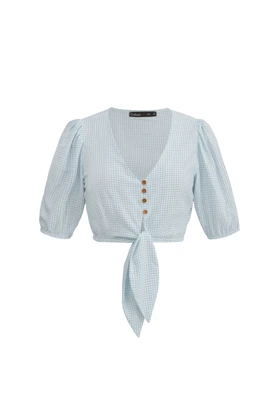 شومیز نیم‌تنه - 3176 (آبی)