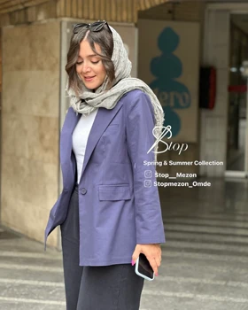 کت لینن با رنگبندی