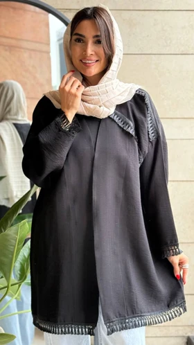 مانتو ریشه دوزی