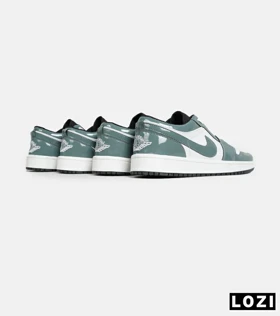کفش کتانی مردانه و زنانه سفید فیلی ورنی NIKE jordan 1
