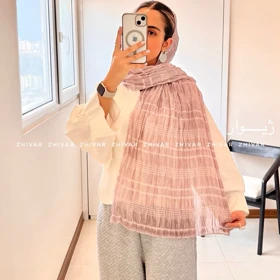 شال پلیسه مزونی سنگ‌شور