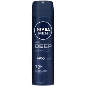 اسپری ضد تعریق مردانه نیوآ NIVEA مدل DEEP Darkwood ماندگاری 72 ساعته 150ml