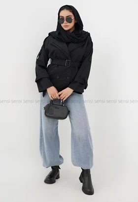 ترنچ کت کتان آستر دار @@کد1004362