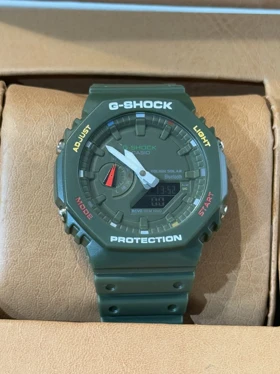 ساعت جی شاک2100سبز صفحه رنگی