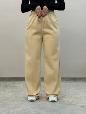 شلوار دورس دو نخ داخل کرک نیم بگ پلین