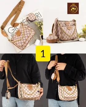 کیف دوشی بغل کج 3تیکه مارک