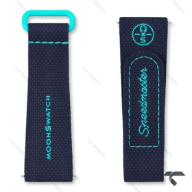 بند رابر امگا سواچ ماموریت زمین سرمه ای Swatch-Strap-10731-U