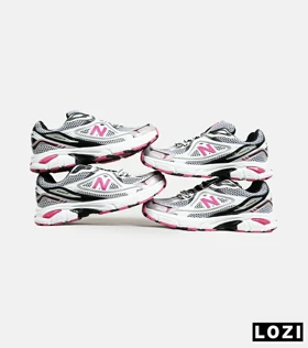 کفش کتانی مردانه و زنانه طوسی مشکی سرخابی NEW BALANCE 1064 V.2