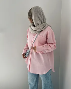 شومیز مانتویی pastil (صورتی)