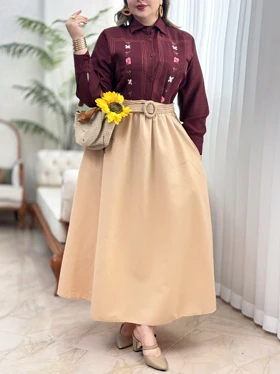 شومیز گلدوزی ترلان 3298
