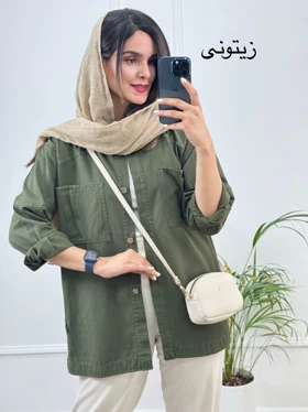 مانتو کتان آیین *