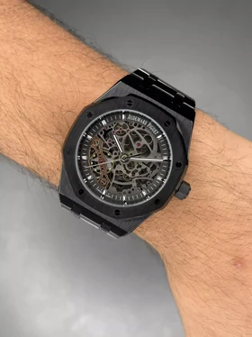 ساعت مچی اودمار پیگه اسکلتون تمام مشکی Audemars Piguet