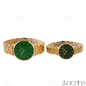 ست ساعت دنیل ولینگتون طلایی صفحه سبز 105284