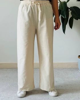 شلوار بگ لینن