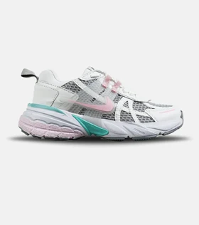 کفش کتانی زنانه سفید طوسی صورتی Nike cushlon مدل 7941