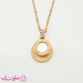 گردنبند دخترانه ظریف استیل رزگلد