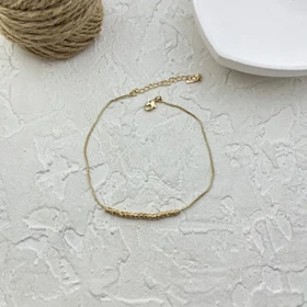 پابند زنانه ظریف طرح طلا