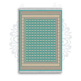 *جدید* فرشینه از جنس پارچه شانل مخمل ترک طرح فانتزی برند دفه کد 1202