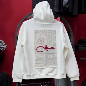 هودی مدل حق برند SAW رنگ سفید 147